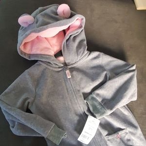 Toddler one piece fleece coverall